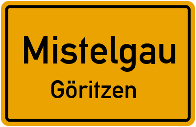 Straßenverzeichnis Mistelgau Göritzen