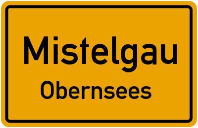 Straßenverzeichnis Mistelgau Obernsees