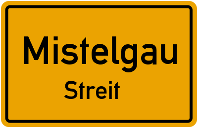 Straßenverzeichnis Mistelgau Streit