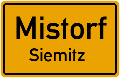Straßenverzeichnis Mistorf Siemitz