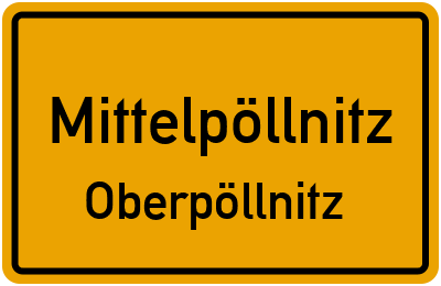 Straßenverzeichnis Mittelpöllnitz Oberpöllnitz