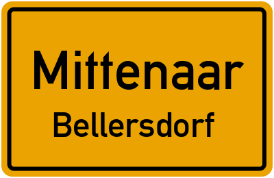 Ortsschild Mittenaar Bellersdorf