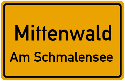 Straßenverzeichnis Mittenwald Am Schmalensee
