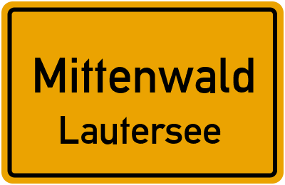 Straßenverzeichnis Mittenwald Lautersee