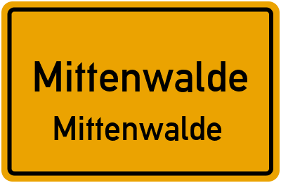 Straßenverzeichnis Mittenwalde Mittenwalde