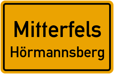 Straßenverzeichnis Mitterfels Hörmannsberg