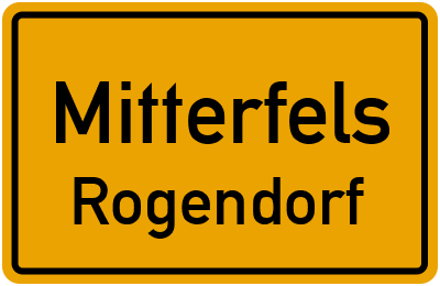Straßenverzeichnis Mitterfels Rogendorf