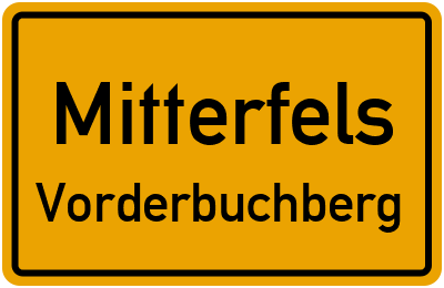 Straßenverzeichnis Mitterfels Vorderbuchberg