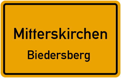 Straßenverzeichnis Mitterskirchen Biedersberg