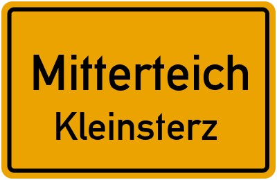Straßenverzeichnis Mitterteich Kleinsterz