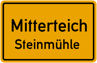 Straßenverzeichnis Mitterteich Steinmühle