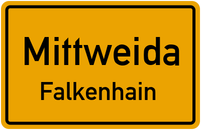 Straßenverzeichnis Mittweida Falkenhain