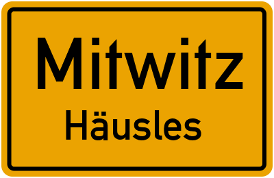 Straßenverzeichnis Mitwitz Häusles