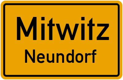 Ortsschild Mitwitz Neundorf
