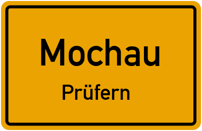 Straßenverzeichnis Mochau Prüfern
