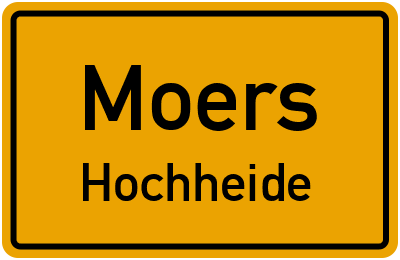 Straßenverzeichnis Moers Hochheide
