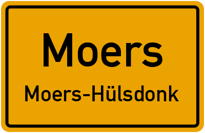 Straßenverzeichnis Moers Moers-Hülsdonk