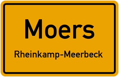 Straßenverzeichnis Moers Rheinkamp-Meerbeck