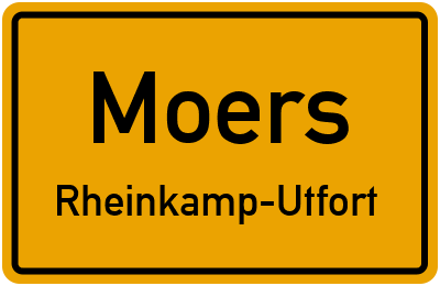 Straßenverzeichnis Moers Rheinkamp-Utfort