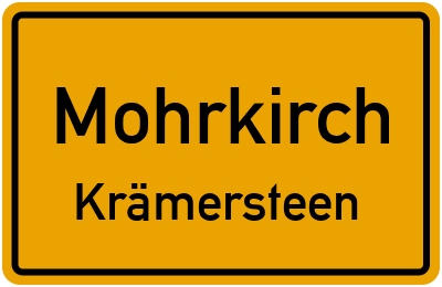 Straßenverzeichnis Mohrkirch Krämersteen