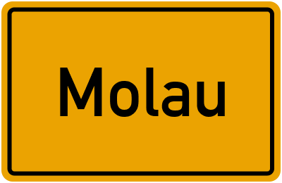 Ortsschild von Gemeinde Molau in Sachsen-Anhalt