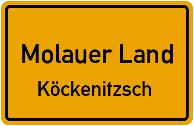 Straßenverzeichnis Molauer Land Köckenitzsch