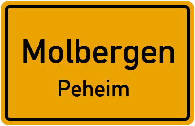 Straßenverzeichnis Molbergen Peheim