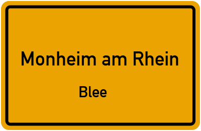 Straßenverzeichnis Monheim am Rhein Blee