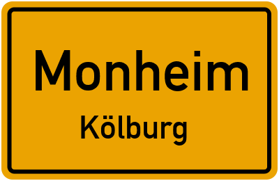 Straßenverzeichnis Monheim Kölburg