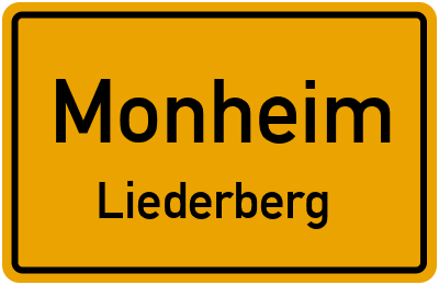 Straßenverzeichnis Monheim Liederberg