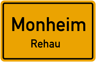 Straßenverzeichnis Monheim Rehau