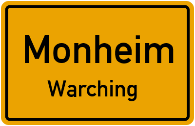 Straßenverzeichnis Monheim Warching