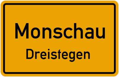 Straßenverzeichnis Monschau Dreistegen