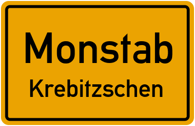 Straßenverzeichnis Monstab Krebitzschen