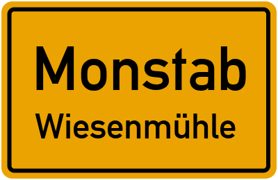 Straßenverzeichnis Monstab Wiesenmühle