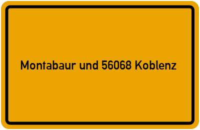 Branchenbuch Montabaur und 56068 Koblenz, Rheinland-Pfalz