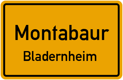 Straßenverzeichnis Montabaur Bladernheim
