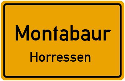 Straßenverzeichnis Montabaur Horressen