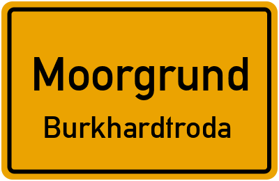 Straßenverzeichnis Moorgrund Burkhardtroda