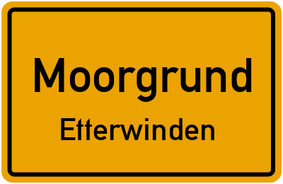 Straßenverzeichnis Moorgrund Etterwinden
