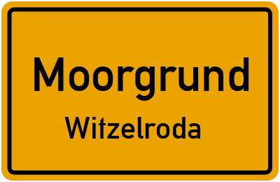 Straßenverzeichnis Moorgrund Witzelroda