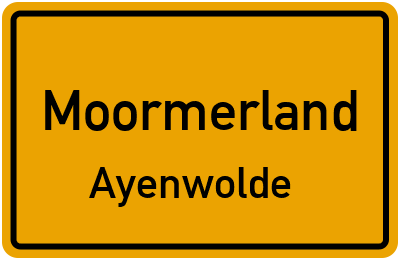 Straßenverzeichnis Moormerland Ayenwolde