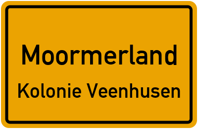 Straßenverzeichnis Moormerland Kolonie Veenhusen