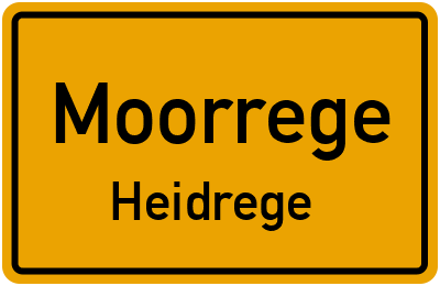 Straßenverzeichnis Moorrege Heidrege