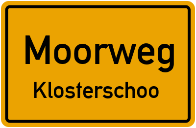 Straßenverzeichnis Moorweg Klosterschoo
