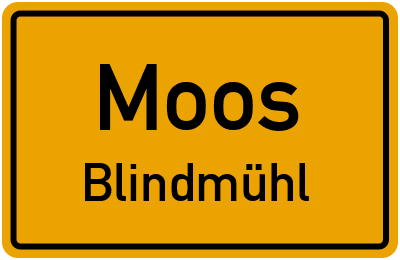 Straßenverzeichnis Moos Blindmühl