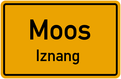 Straßenverzeichnis Moos Iznang