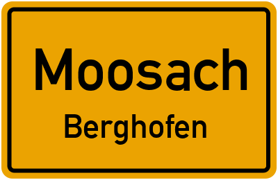 Straßenverzeichnis Moosach Berghofen
