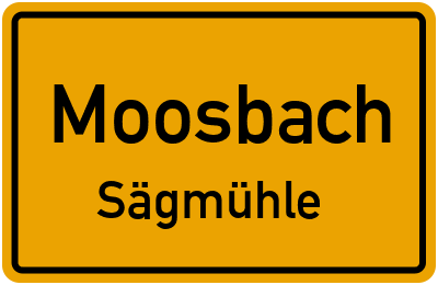 Straßenverzeichnis Moosbach Sägmühle