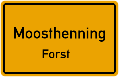 Straßenverzeichnis Moosthenning Forst